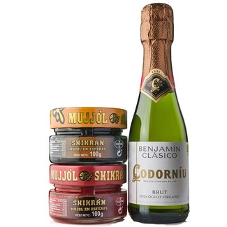 SHIKRA'N Pack Ovas Mujol Oferta Garrafa  Codorniu unidade 200 g