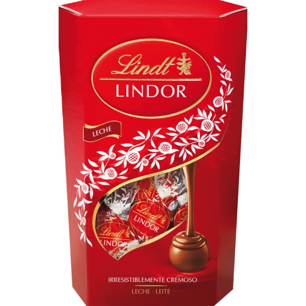 Bombons Chocolate Leite Lindor Cornet embalagem 200 g