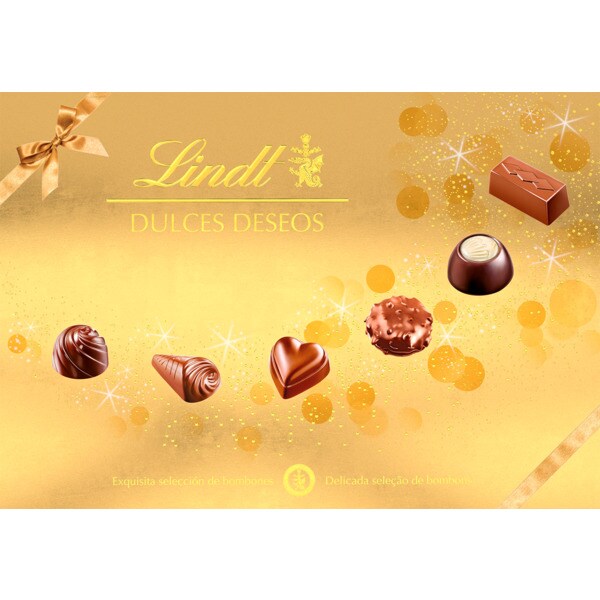 Bombons de Chocolate Dulces Deseos embalagem 143 g