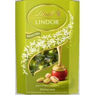 Lindt Bombons Chocolate Recheio Cremoso Lindor Cornet embalagem 200 g