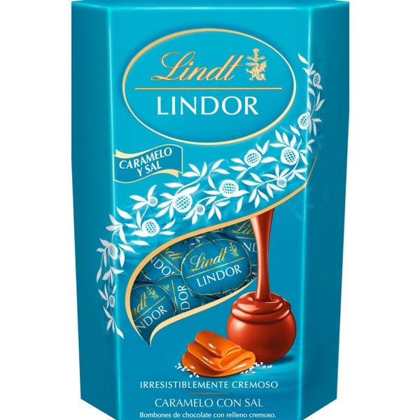 Bombons Chocolate Caramelo Salgado Lindor Cornet embalagem 200 g