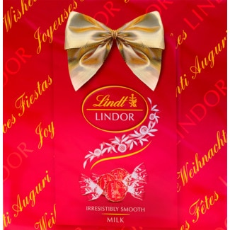 Lindt Bombons Giftbox Chocolate de Leite Lindor embalagem 287 g