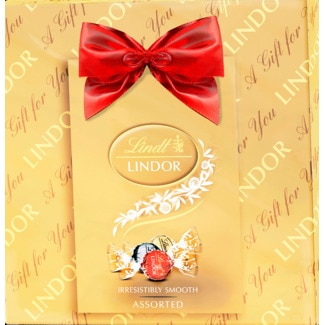 Lindt Bombons Giftbox Chocolate Sortido Lindor embalagem 287 g