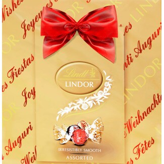 Lindt Bombons Lindor Sortidos embalagem 137 g