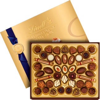 Lindt Bombons Sortidos Swiss Luxury embalagem 443 g