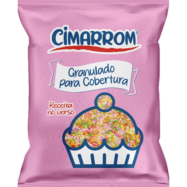 Granulado Cores para Cobertura de Bolos embalagem 150 g