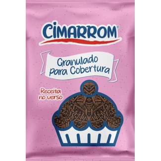 Cimarrom Granulado de Chocolate para Cobertura de Bolos embalagem 150 g