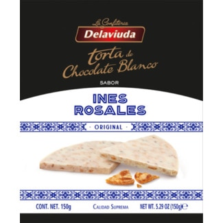 Delaviuda Torta de Chocolate Branco sabor Inés Rosales embalagem 200 g
