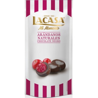 Lacasa Mirtilos Cobertos com Chocolate Negro embalagem 60 g