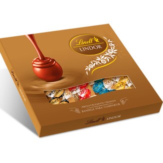 Lindt Bombom Lindor Sortido embalagem 400 g