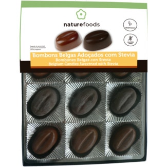 Naturefoods Bombons Praliné Stevia embalagem 115 g