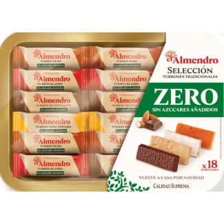 El Almendro Sortido de Torrões sem Açúcar embalagem 450 g