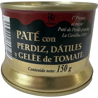 PRC GOURMET pâté with partridge, dates and tomato gelée tin 150 g