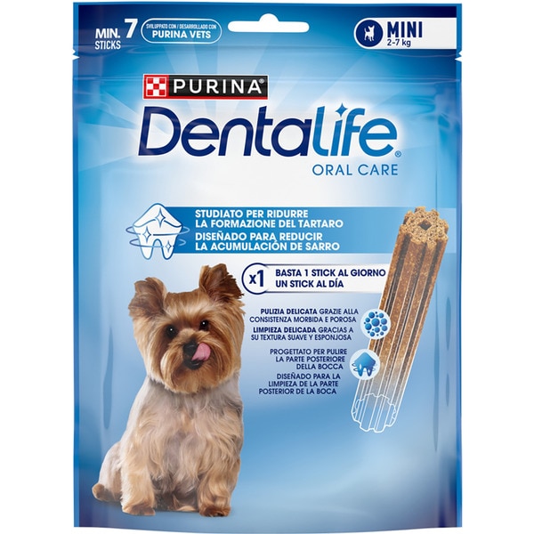 snack dental para perros tamaño mini 7 unidades 9 g