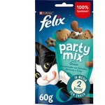 Party Mix salmon, white fish and trout flavour cat snacks packet 60 g