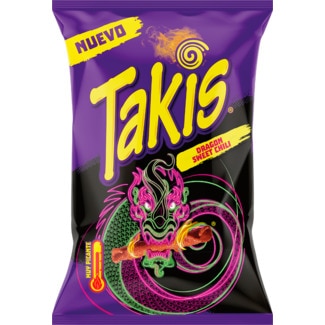 Takis Snacks de Milho Sweet Chilli embalagem 90 g