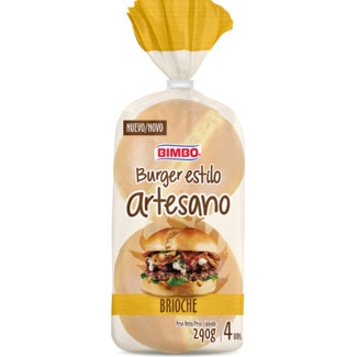Artesano Pão Maxi Burguer Brioche Pack 4 unidades embalagem 240 g