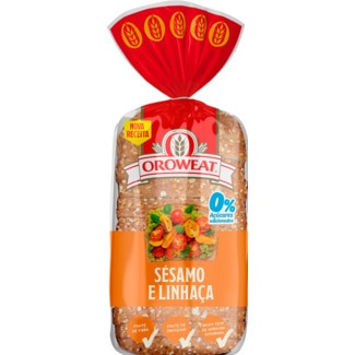 Oroweat Pão Integral de Sésamo e Linhaça embalagem 550 g