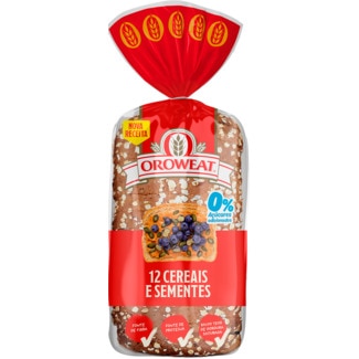 Oroweat Pão Integral Cereais e Sementes embalagem 550 g