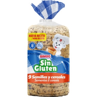 Bimbo Pão Integral sem Glúten embalagem 375 g