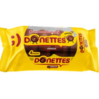 Donettes Bolo de Chocolate 4 unidades embalagem 76 g