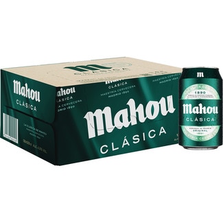 MAHOU CLASICA cerveza rubia original Edición limitada El Juego del Calamar pack 12 latas 33 cl Edición disponible solo en Península