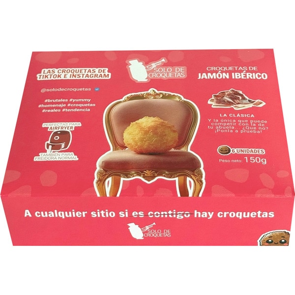 Iberian ham croquettes 6 pieces case 150 g