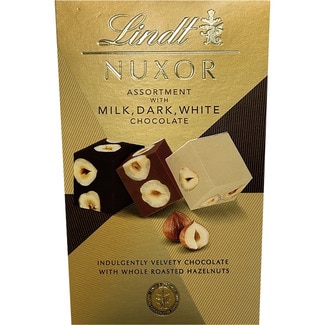 LINDT NUXOR Luxor assorted chocolates with hazelnuts case 150 g