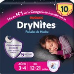 absorbent night pants for girls 3-4 years 12-21 kg bag 16 units