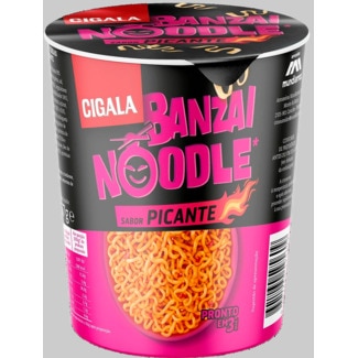 Cigala Noodles Banzai Picante embalagem 67 g