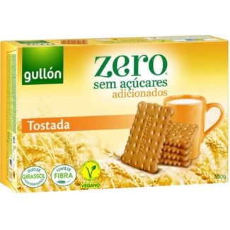 Gullon Bolachas Tostadas sem Açúcar Zero embalagem 350 g