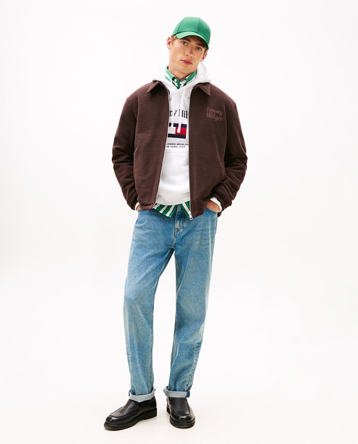 Tommy Hilfiger - Pantalón vaquero de caballero liso con fit tapered Harlem.