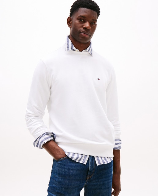 Tommy Hilfiger - Sudadera de hombre essential sin capucha.