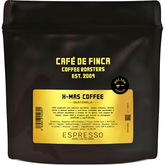 CAFE DE FINCA gemahlener Kaffee Espresso aus Guatemala XMas Coffee Tasche 250 g