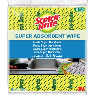 Scotch-Brite Panos Super Absorventes embalagem 5 unidades