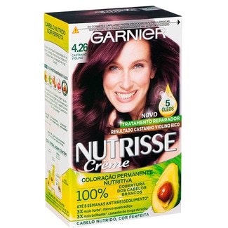 Garnier Coloração Nutrisse Nº4.26 embalagem 140 ml
