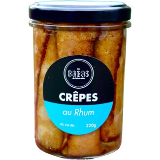 LAS BABAS DE SAINT MALO crepes with rum and vanilla flask 00220 g