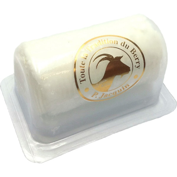 französische Ziegenkäserolle, frisch, mild und säuerlich mit einer leicht feuchter Textur Behälter 100 g