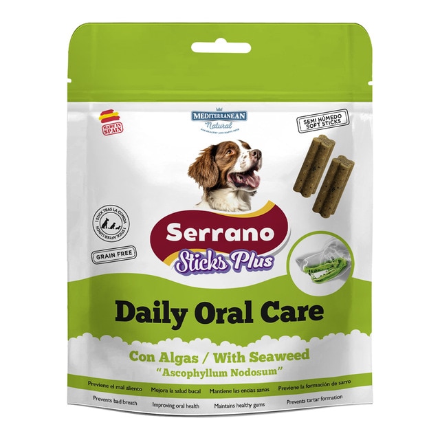 Mediterranean Natural – Snack dental para perros adultos Mediterranean Natural Daily Oral Care 14 sticks.