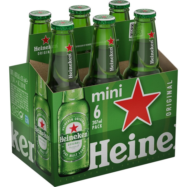 helles holländisches Mini-Lagerbier 6er-Pack Flaschen 20 cl