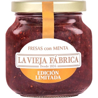 LA VIEJA FABRICA Limited Edition strawberry jam with mint flask 280 g