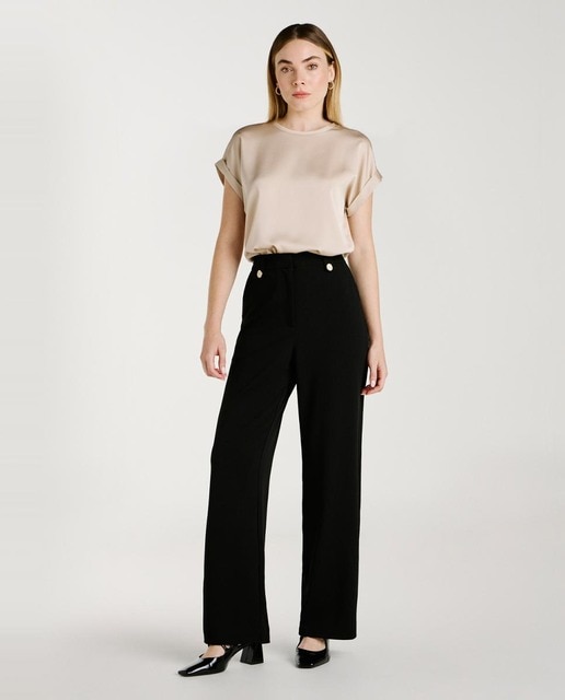 Vila - Pantalón de mujer de corte recto.