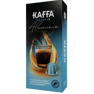 Kaffa Alumínio Café Descafeinado Intensidade 5 para Nespresso embalagem 10 cápsulas