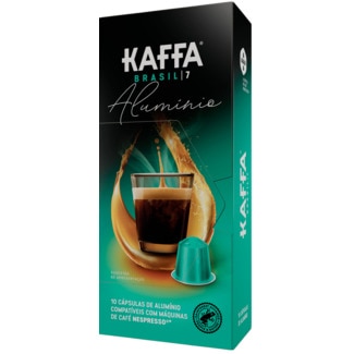 Kaffa Alumínio Café Brasil Intensidade 7 para Nespresso embalagem 10 cápsulas
