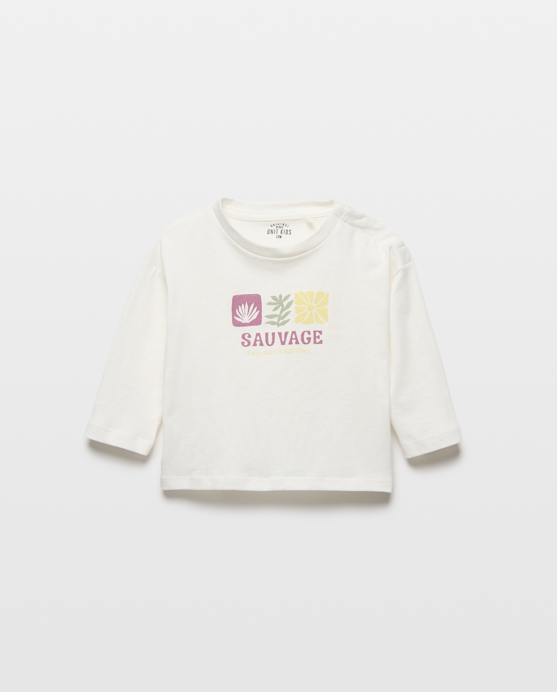 Imagen 0 de Camiseta de bebé estampada manga larga