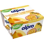 Speciality vegetarian soya dessert 2 peach + 2 pineapple and passion fruit 4-pack units 125 g gluten-free, lactose-free