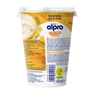 Big Pot especialidad vegetal de soja con mango sin azúcares añadidos envase 400 g sin gluten sin lactosa - Alpro