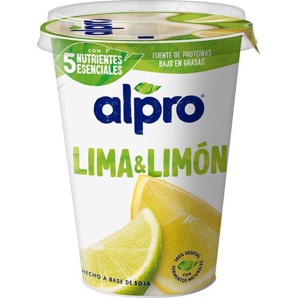 Big Pot plant-based soya dessert with lemon lime, gluten-free, lactose-free container 400 g