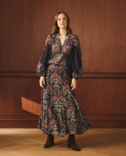 Lloyd's - Falda larga con estampado.