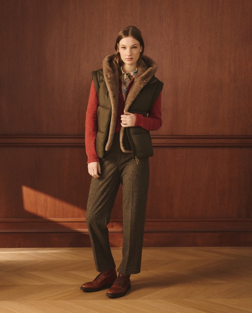 Lloyd's - Chaleco liso acolchado de mujer.
